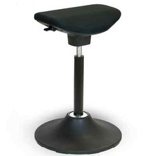 VERSEE V1703 Sitz-Stehstuhl Stehhocker Aktivstuhl Stehhilfe Stoff Schwarz