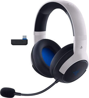 Razer Kaira HyperSpeed Wireless Headset PS5 PS4 PC Mobile 30H Mic White Black