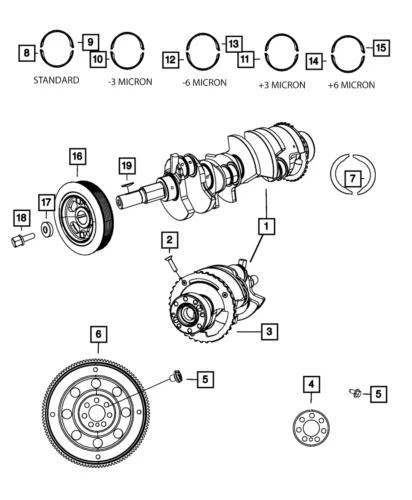 Genuine Mopar 2007-2017 Chrysler Sebring Transmission Clutch Plate 4736238AA - Image 3 of 3