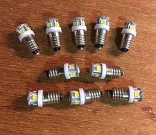 10 SCREW BASE WARM WHITE 6V-8V LED LAMP SX990,QX-8000,QX-8000A,SX-440 ,Pioneer