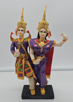 K.J. Doll Thai Dancer Dolls Traditional Costume Handmade Figures