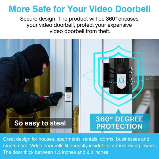 Video Doorbell Door Mount Anti-Theft Steel Holder Bracket For Home high R6Z5