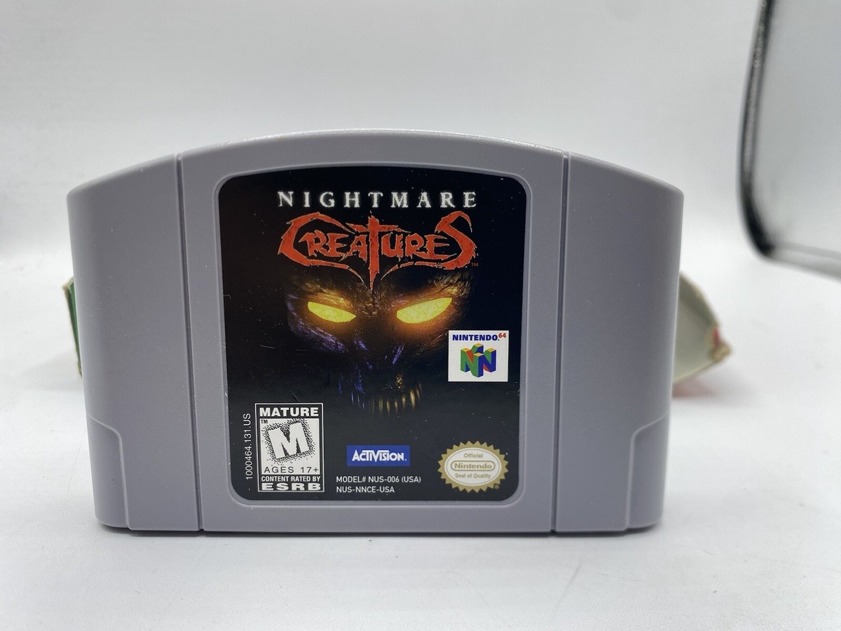 Nightmare Creatures (Nintendo 64, 1998) With Box Tested