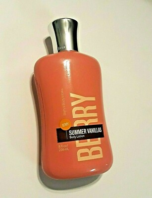 Bath & Body Works Signature Summer Vanillas BERRY Lotion 8oz Rare | eBay