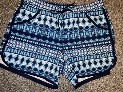 Land's End Women's swim shorts built in briefs size 10 bottoms