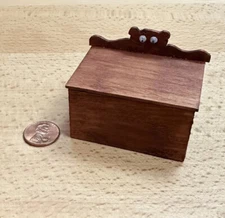 Artisan Dollhouse Miniature Toy Chest Box Bedroom Playroom Shop Bear Theme OOAK