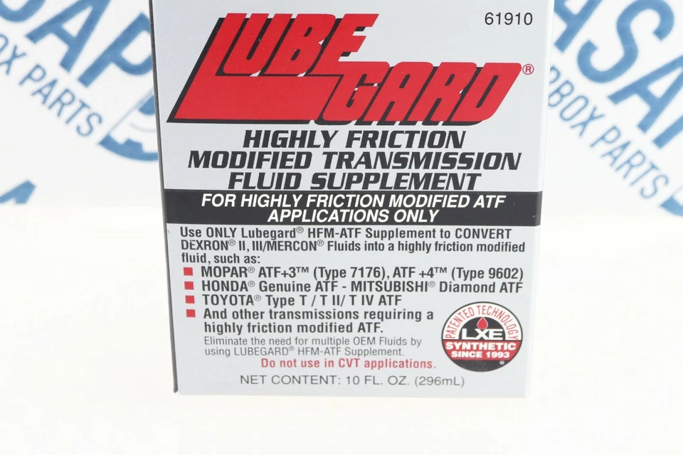 Highly Friction Modified Transmission ATF Fluid Supplement,LUBEGARD 61910 - Image 3 of 3