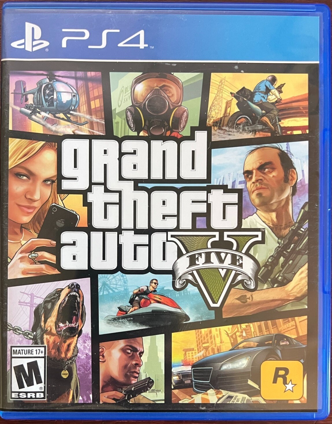 Replacement Case (NO GAME) GRAND THEFT AUTO V GTA V PlayStation 4 PS4 Box