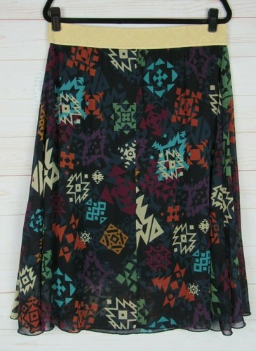 Lularoe Women's Lola Black with Multi Color Skirt Size XL NWT - Picture 3 of 3