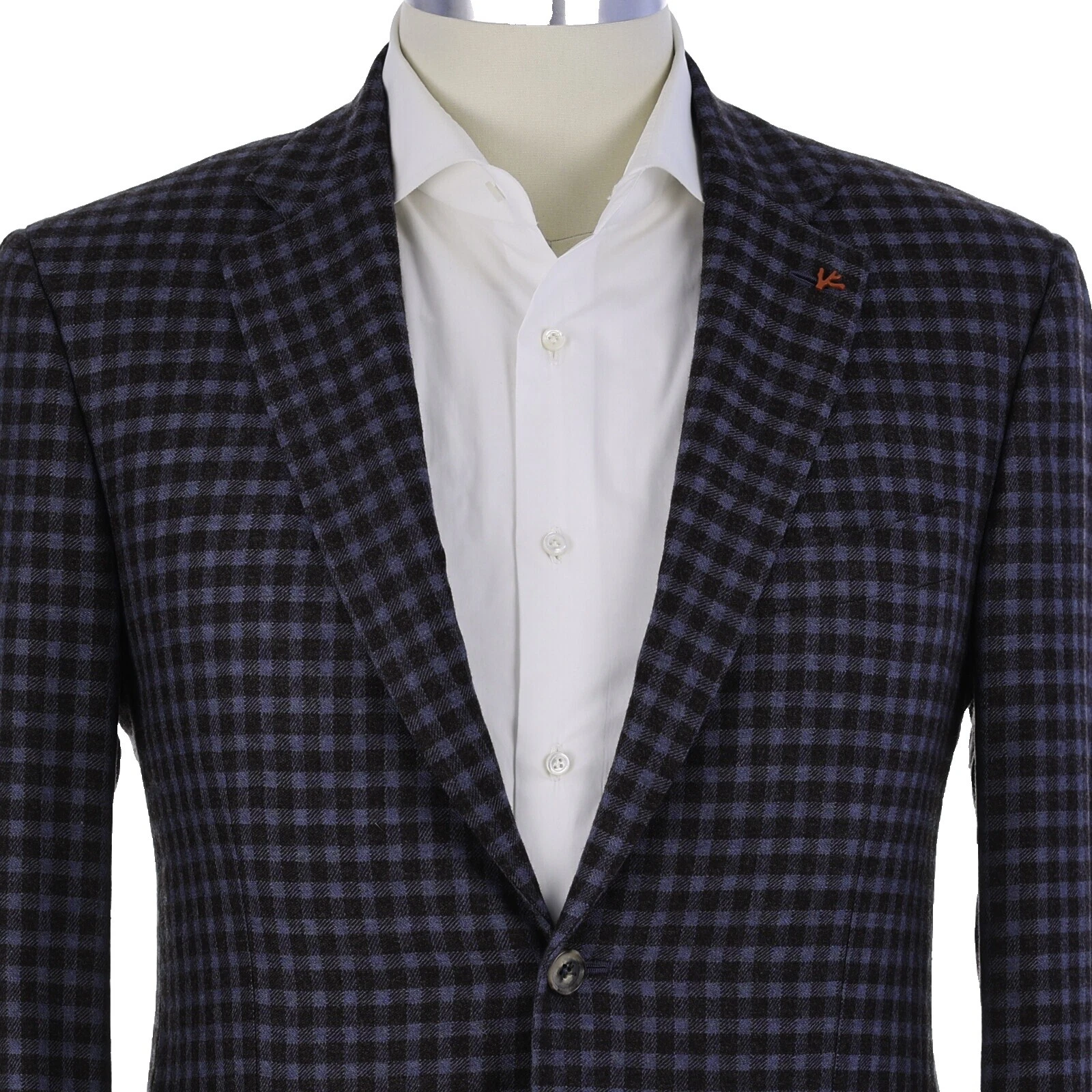 Trajes y Blazers de verificación de lino Isaia para hombres