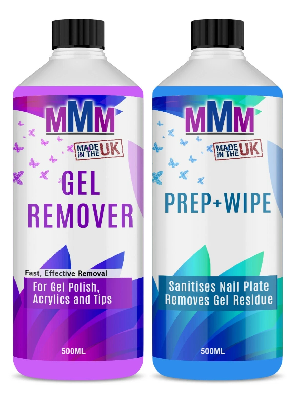 Nail Gel Polish Prep + And Wipe & Remover UV LED Manicure Acetone 2x500ml
Opens in a new window or t