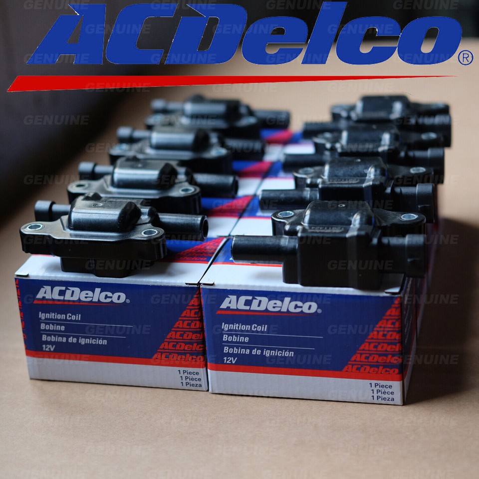 8 PACK Fit AcDelco UF413 Ignition Coil & 41110 Spark Plug + 9748UU