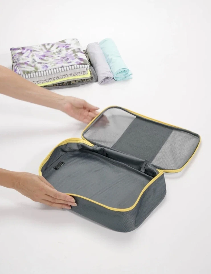 Paquete de 3 cubos con cremallera Biaggi - tamaño de transporte Foto 2 de 3