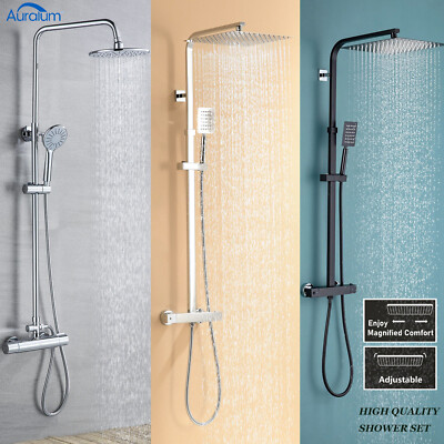 Regendusche Mit Thermostat Duscharmatur Duschsystem Produktbild-Vorschau 7