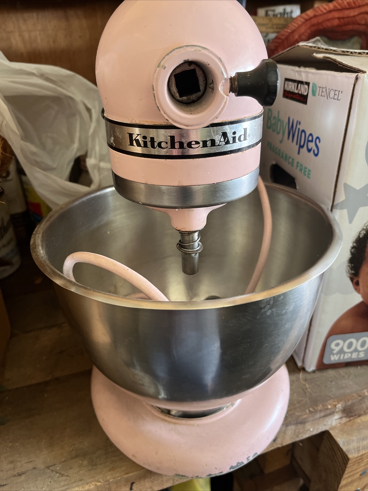 KitchenAid KSM150PSPK Artisan Series 5Qt. Stand Mixer Pink Matte Dried