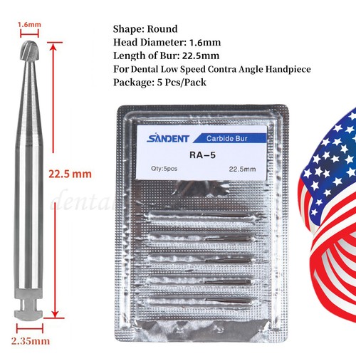 Dental Surgical Burs Long Shank 557L 556 558 Carbide 25mm For High/Low Speed RA - Picture 260 of 298