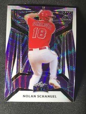 2023 Leaf Metal Baseball Purple Wave 87 Nolan Schanuel Xrc 88