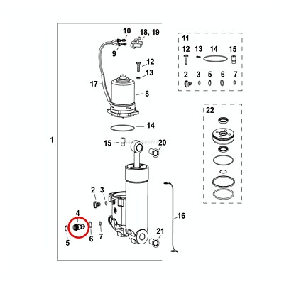 Evinrude Johnson BRP Trim Tilt Valve 5007781 | 1 PC | OE