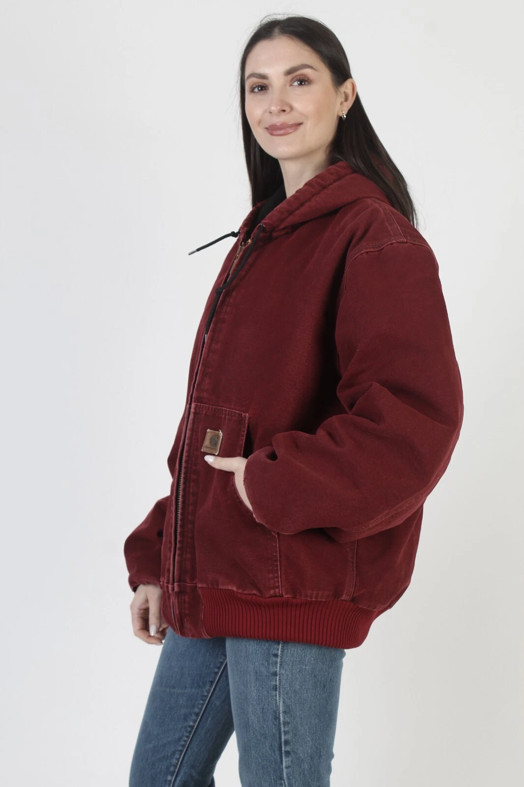 carhartt vintage hooded work wear coat jacket