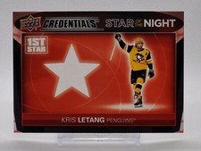 2021-22 Upper Deck Credentials Star of the Night Kris Letang #1S-5