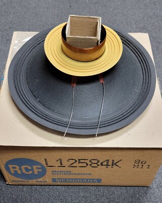 RCF L12584K  12'' Genuine Factory Drop in Re-Cone Kit 8 Ohms