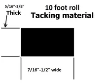 Universal convertible top tack strip (1/2"-7/16") wide X (5/16"-3/8") thick 10ft