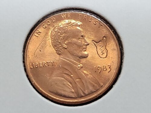 1983 P West Virginia WV Stamped Lincoln Memorial Penny 1C One Cent Coin
