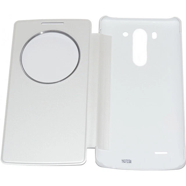 Lg Custodia Flip Cover Quick Circle Case Ccf-490g Originale G3 S White Bianco - Immagine 2 di 4