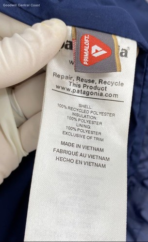 Patagonia Youth Blue Jacket - Size L (12) - Picture 4 of 11