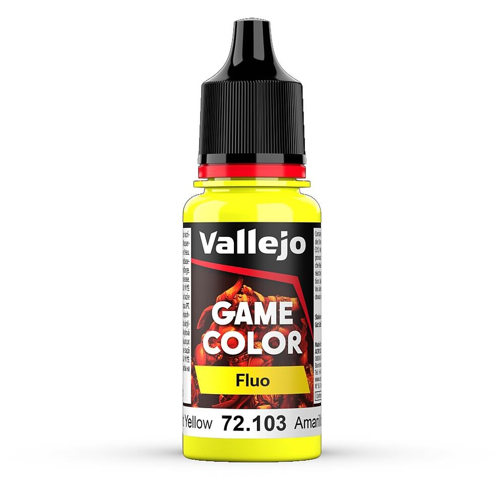 Vallejo 72.103 - Fluo Yellow, 17 Ml - New