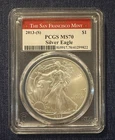 2013-(S) American Silver Eagle — PCGS MS70 | Struck at The San Francisco Mint