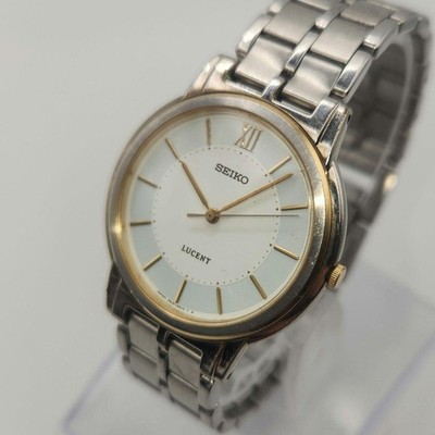 Seiko Lucent Quartz Men's Vintage Business Watch (Working Condition)