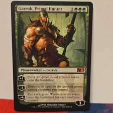 Magic: The Gathering Garruk, Primal Hunter Planeswalker M13 Green Mythic Regula…