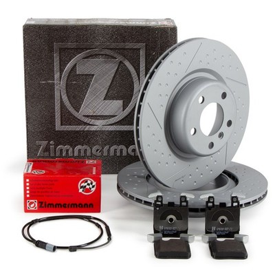ZIMMERMANN Bremsscheiben 345mm Beläge Sensor für BMW F20/21 F30/31 F32/36 hinten