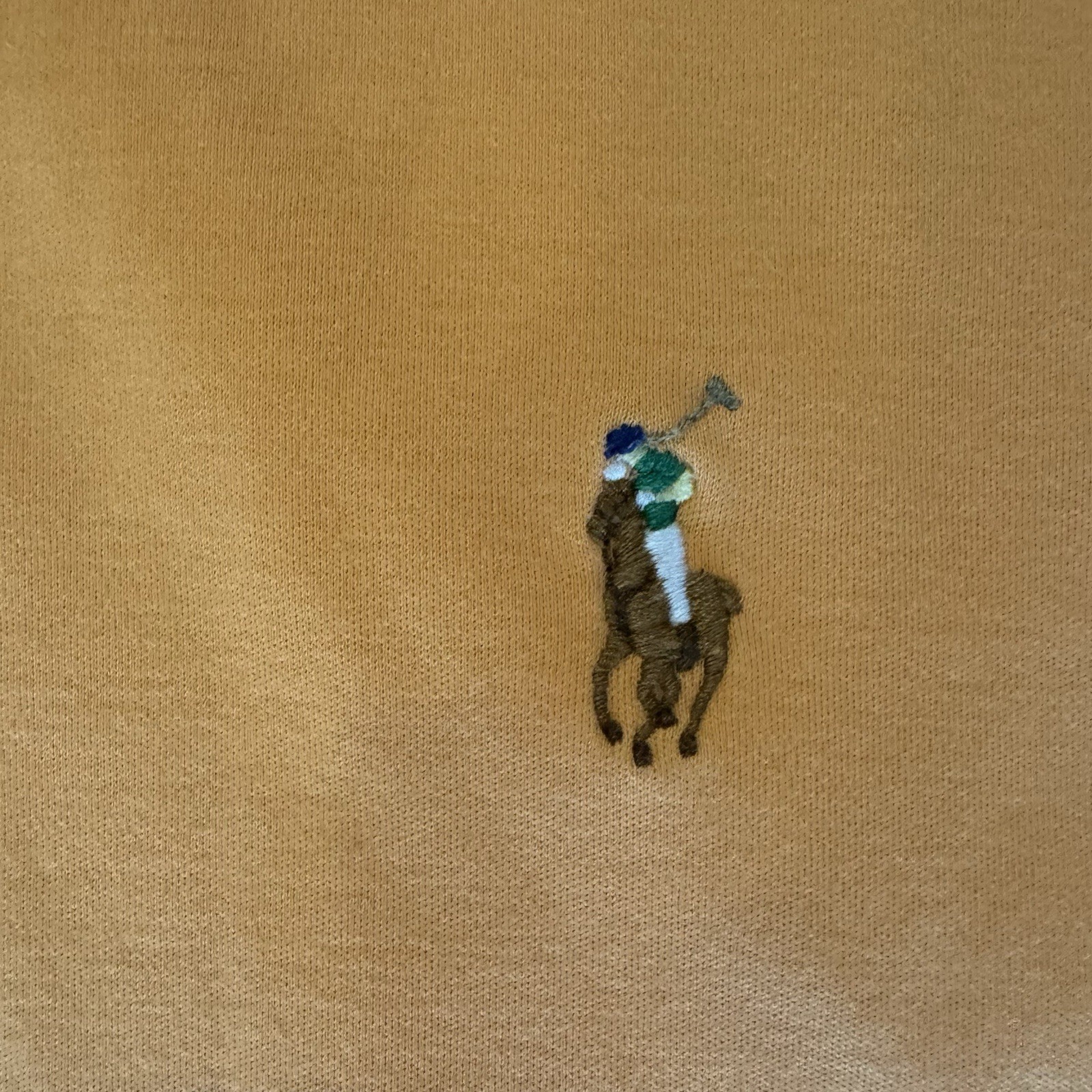 Polo Ralph Lauren camicia uomo grande arancione polo Pima interlock pony golf preppy