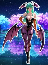 Anime Waifu Darkstalkers Morrigan Aensland 6" Vinyl Sticker