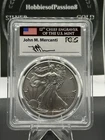 2018 $1 Silver Eagle PCGS MS70 First Day of Issue John Mercanti Signed