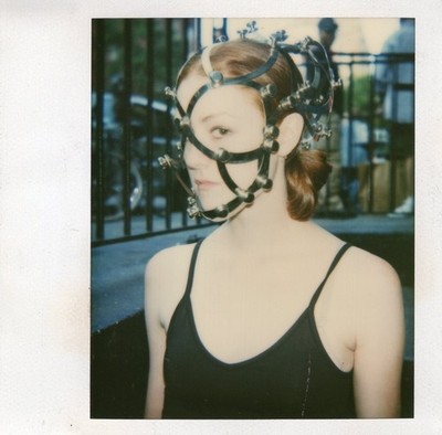 VINTAGE POLAROID PHOTO SEDUCTIVE PRETTY SEXY WOMAN DOMINATRIX MOVIE CONTINUITY