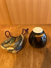 Tea Caddy Chaire Pottery Container Canister Tea Ceremony U-02265