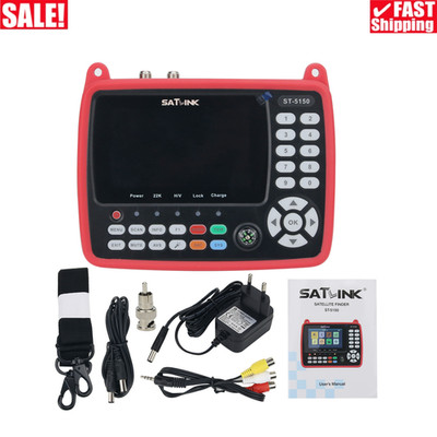ST-5150 DVB-S2/T2/C COMBO HD Satellite TV Signal Finder H.265 HEVC MPEG-4