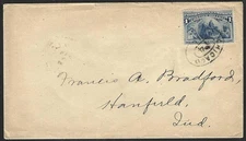 COLUMBIAN on Cover w/ BARKLEY & HOUSE FENCES Ad Encl. Chicago to Hanfield IN