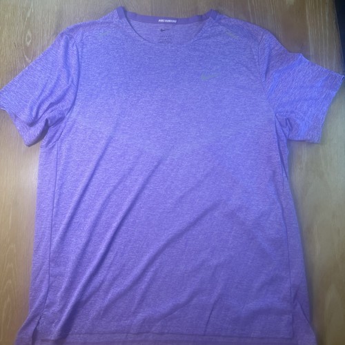 Nike Rise 365 Shirt Mens Large Running Training Gym Reflective Top CZ9184-542 - 第 1/4 張圖片