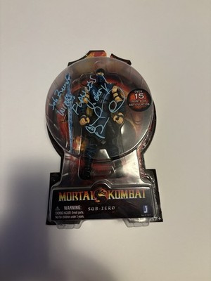 Mortal Kombat Sub-Zero Figure Jazwares Signed