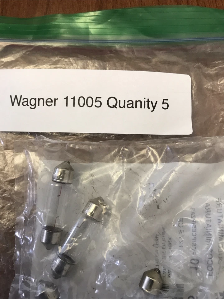 NUEVO Wagner 11005 Bombilla Miniatura - SV8.5 13V 5 vatios Lote de 5 Foto 2 de 4