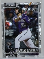 Warming Bernabel 2026 Topps S1 #55 Rookie Card (RC) Diamanté Foil Rockies MLB