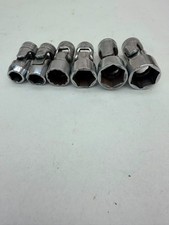 Snap-on 6pc 3/8" Drive Universal Swivel Socket Set 3/8" to 3/4" SAE USA FS Serie