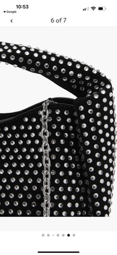 Mango Mini Tasche mit Strasskette - Bild 7 von 8