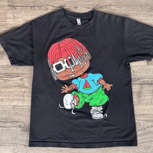 Lil Yachty Rap Hip Hop T Shirt Men Medium Rugrats Collab Tv Y2K Double Sided