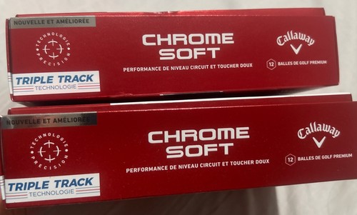 Callaway Chrome Soft Triple Track Golf Balls 2DZ (24 Golf Balls) White **NEW** - Picture 4 of 5