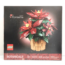 LEGO Icons Poinsettia 10370 NEW Sealed Botanicals Collection Floral Decor Set